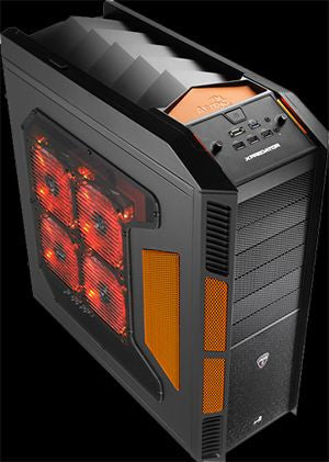 TowerATX, Black-Orange, (LS)