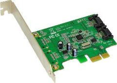 PCIe 1x  Interface, 2 x SATA