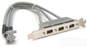 Firewire port header