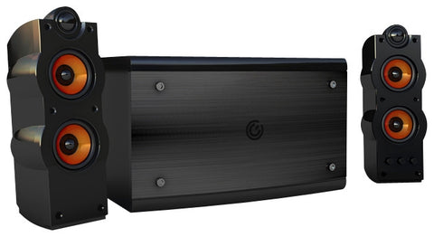 85W RMS, 55W RMS Bass